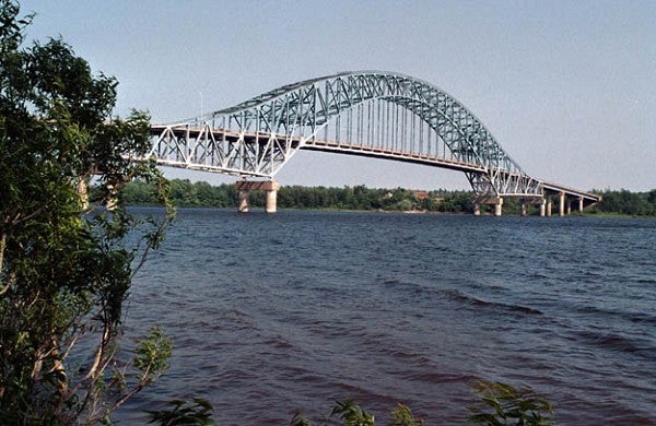 Burton Bridge in Oromocto, NB